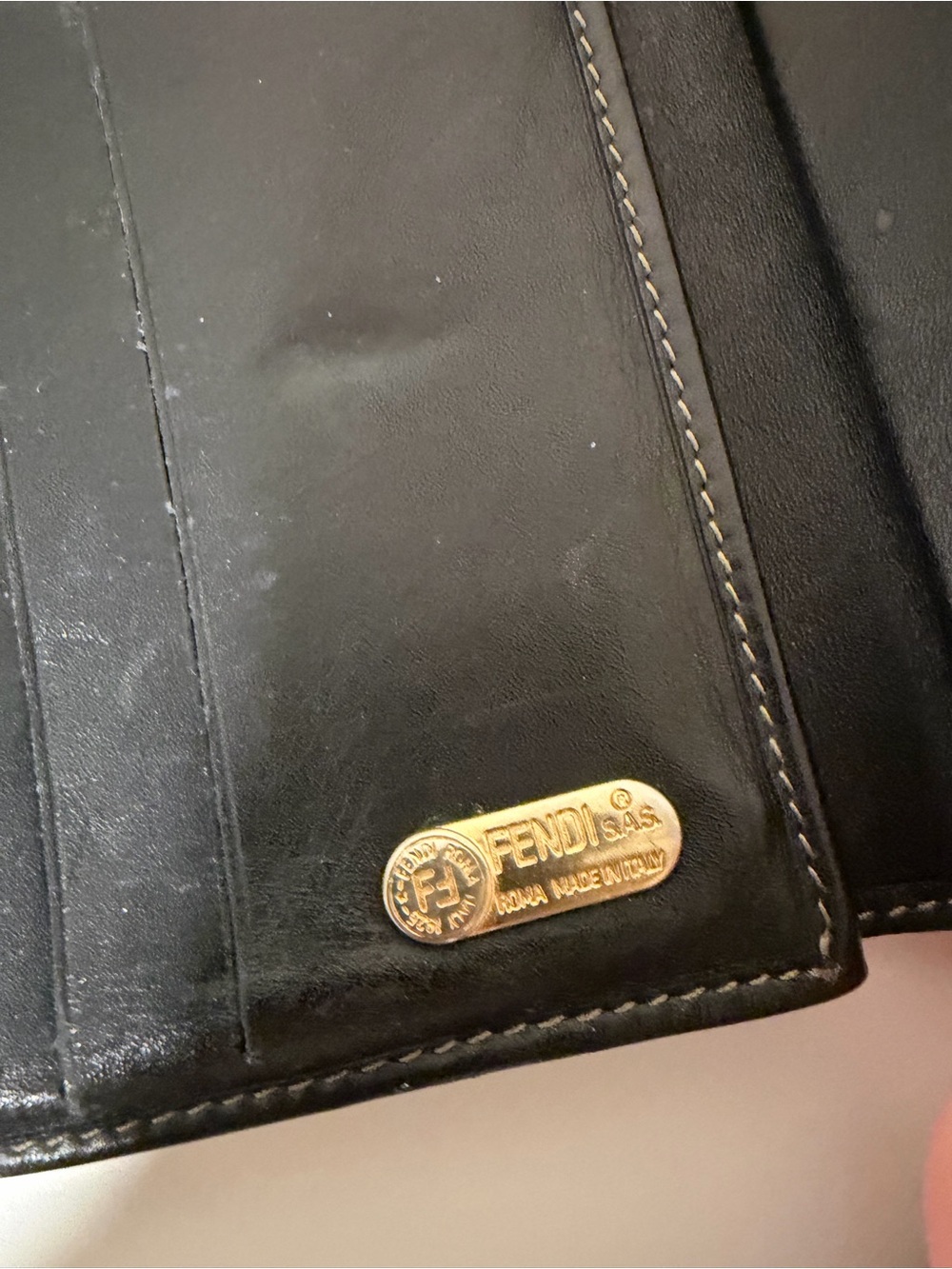 Vintage Fendi Brown & Black FF Canvas Wallet - Picture 5 of 8